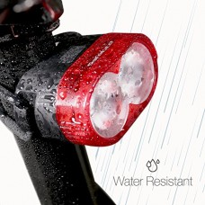 IDEM SafeLite autosensing bike taillight that automatically turns on and off; low battery indicator; 4 flash modes for day or night; USB rechargeable battery lasting up to 30 hours - B07FQSQWXX